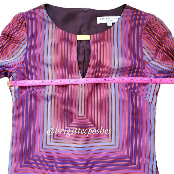 TRINA TURK 3/4 Sleeves Multi-colored Dress - Picture 7 of 9